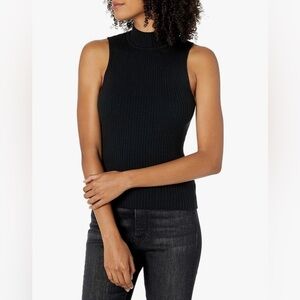 ❌SOLD The Drop Women's Karolina Sleeveless Ribbed Mock-Neck Sweater
